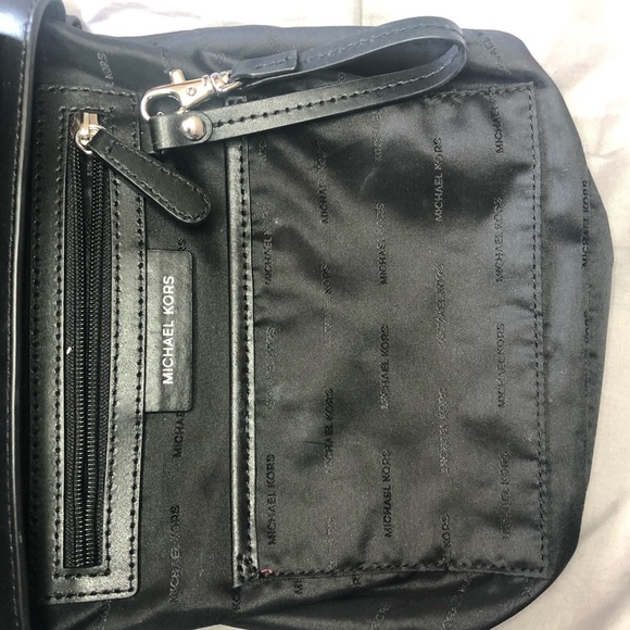 BLACK MICHAEL KORS LEATHER BACKPACK main image 6